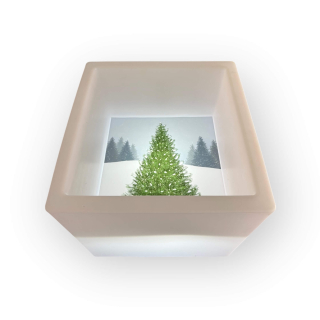 Vánoční strom - Podložka na světelný stůl KOSTKA